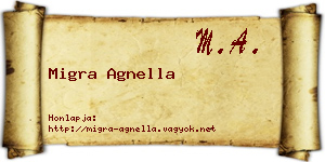 Migra Agnella névjegykártya